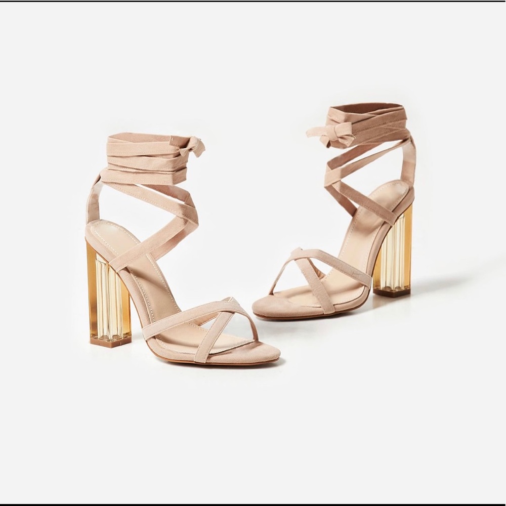 Nude Amina Perspex Heel by Ego Official